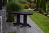 A&L Furniture Amish-Made Rectangular Outdoor Poly Dining Table, Black