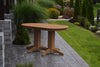 A&L Furniture Amish-Made Rectangular Outdoor Poly Dining Table, Cedar
