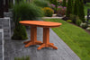 A&L Furniture Amish-Made Rectangular Outdoor Poly Dining Table, Orange