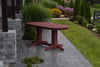 A&L Furniture Amish-Made Rectangular Outdoor Poly Dining Table, Cherrywood