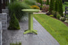 A&L Furniture 33" Round Outdoor Poly Bar Table, Tropical Lime