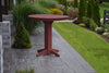 A&L Furniture 44" Round Outdoor Poly Bar Table, Cherrywood
