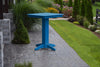 A&L Furniture 33" Square Outdoor Poly Bar Table, Blue