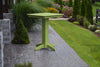 A&L Furniture 33" Square Outdoor Poly Bar Table, Tropical Lime