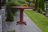 A&L Furniture 44" Square Outdoor Poly Bar Table, Cherrywood