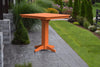 A&L Furniture 44" Square Outdoor Poly Bar Table, Orange