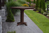 A&L Furniture 44" Square Outdoor Poly Bar Table, Tudor Brown