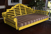 A&L Furniture Amish-Made Yellow Pine Marlboro Swing Bed, Canary Yellow