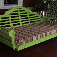 A&L Furniture Amish-Made Yellow Pine Marlboro Swing Bed, Lime Green