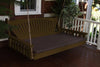 A&L Furniture Amish-Made Pine Fanback Swing Bed, Coffee