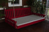 A&L Furniture Amish-Made Pine Traditional English Swing Bed, Tractor Red