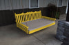 A&L Furniture Amish-Made Pine Royal English Swing Bed, Canary Yellow