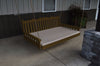 A&L Furniture Amish-Made Pine Royal English Swing Bed, Coffee