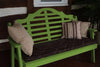 A&L Furniture Amish-Made Pine Marlboro Garden Bench, Lime Green
