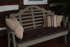 A&L Furniture Amish-Made Pine Marlboro Garden Bench, Olive Gray