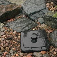 AquascapePRO® Pondless® Waterfall Vault buried for outdoor water feature