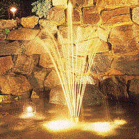 Oase LunAqua 10 Light used in pond fountain