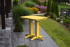 A&L Furniture Amish Outdoor Poly 4' Rectangular Bar Table, Lemon Yellow