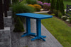 A&L Furniture Amish Outdoor Poly 6' Rectangular Bar Table, Blue