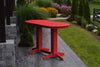 A&L Furniture 6' Oval Amish-Made Poly Bar Table, Bright Red