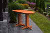 A&L Furniture 6' Oval Amish-Made Poly Bar Table, Orange