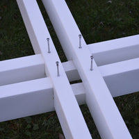Closeup of Legs on A&L Furniture Co. 44" Amish-Made Square Poly Walk-In Picnic Table