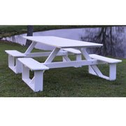 A&L Furniture Co. 8' Amish-Made Rectangular Poly Walk-In Picnic Table