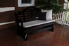 A&L Furniture Amish-Made Pine Marlboro Glider Bench, Black