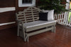 A&L Furniture Amish-Made Pine Marlboro Glider Bench, Olive Gray