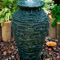 Stacked Slate Fountain made using Aquascape® Small Stacked Slate Urn Kit