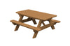 A&L Furniture Amish Poly Kids Picnic Table, Cedar