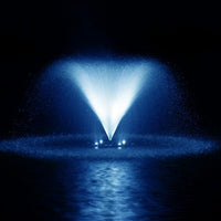 Airmax® 4 LED Color-Changing Fountain Lights illuminating Classic fountain