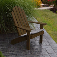 A&L Furniture Amish-Made Pine Kennebunkport Adirondack Chair, Coffee