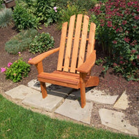 A&L Furniture Cedar Kennebunkport Adirondack Chair, Cedar Stain