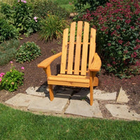 A&L Furniture Cedar Kennebunkport Adirondack Chair, Natural Stain