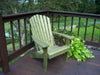A&L Furniture Amish-Made Pressure-Treated Pine Fanback Adirondack Chair, Linden Leaf Stain