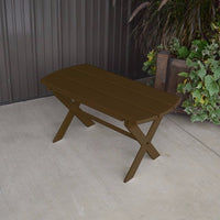 A&L Furniture Amish-Made Pine Folding Coffee Table, Coffee