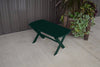 A&L Furniture Amish-Made Pine Folding Coffee Table, Dark Green