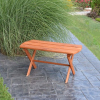 A&L Furniture Cedar Folding Coffee Table, Cedar Stain