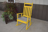 A&L Furniture Pine Classic Porch Rocker, Canary Yellow