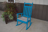 A&L Furniture Pine Classic Porch Rocker, Caribbean Blue