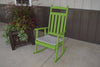 A&L Furniture Pine Classic Porch Rocker, Lime Green