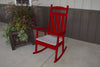 A&L Furniture Pine Classic Porch Rocker, Tractor Red