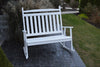 A&L Furniture Company Pine Double Classic Porch Rocker, White