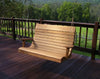 A&L Furniture Amish-Made Pressure-Treated Pine Highback Porch Swing, Oak Stain