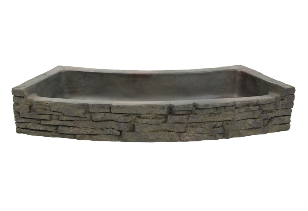 Aquascape® Rear-Spill Curved Stacked Slate Topper