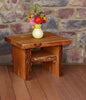 A&L Furniture Blue Mountain Series Rustic Live Edge Sunset Thicket End Table, Cedar Stain