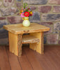 A&L Furniture Blue Mountain Series Rustic Live Edge Sunset Thicket End Table, Natural Stain