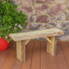 A&L Furniture Blue Mountain Series 3' Rustic Live Edge Wildwood Picnic Bench, Unfinished