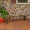 A&L Furniture Blue Mountain Series 6' Rustic Live Edge Wildwood Picnic Bench, Mushroom Stain